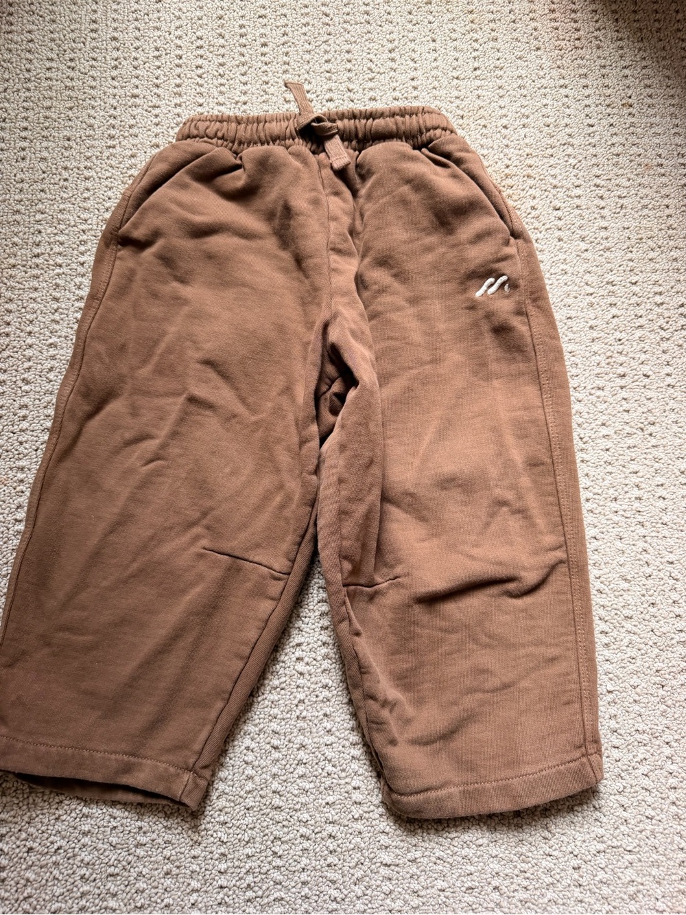 Zara Kids Brown Fleece Jogger Pants